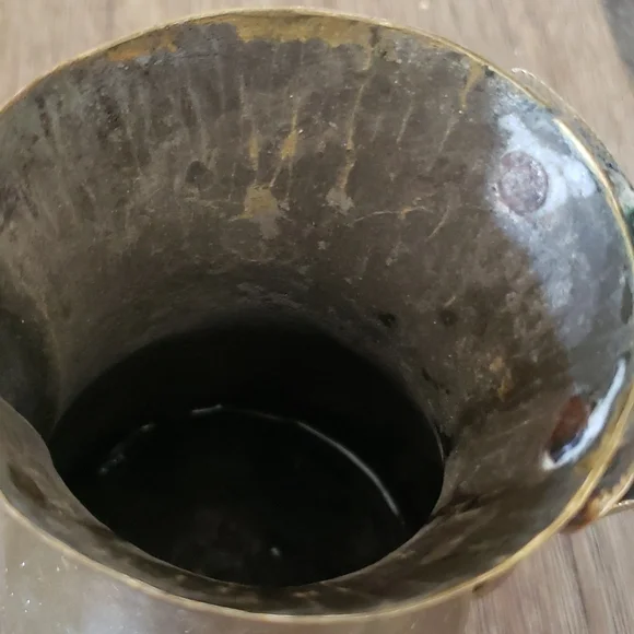 2x vintage brass and copper arabic coffee pots - Picture 8 of 9